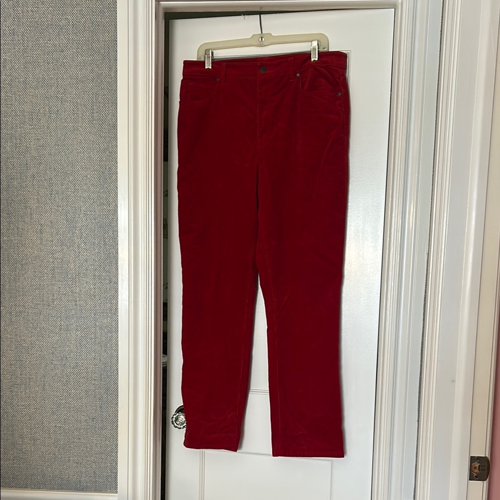 Talbots Red Straight Leg Pants